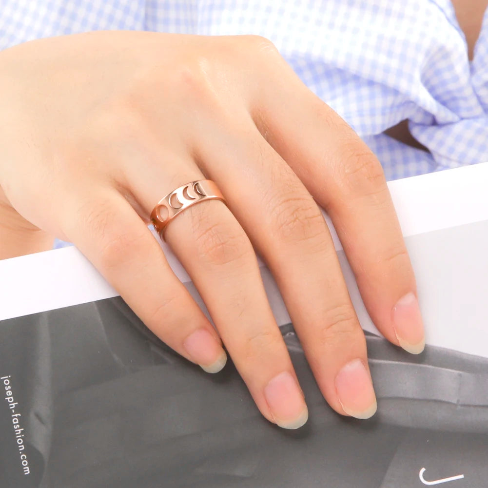 Women Moon Phase Ring