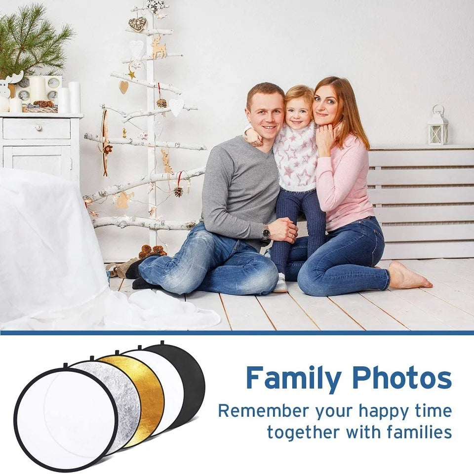5 in 1 light multi collapsible reflector