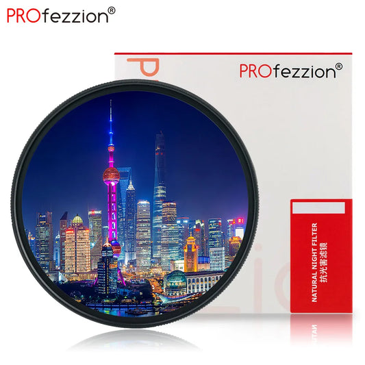 PROfezzion Clear Night Light Pollution Filter 62mm 67mm 72mm 77mm