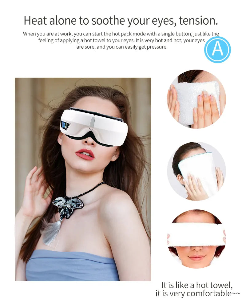 Smart Eye Massager with Heat Airbag Vibration Eye Care