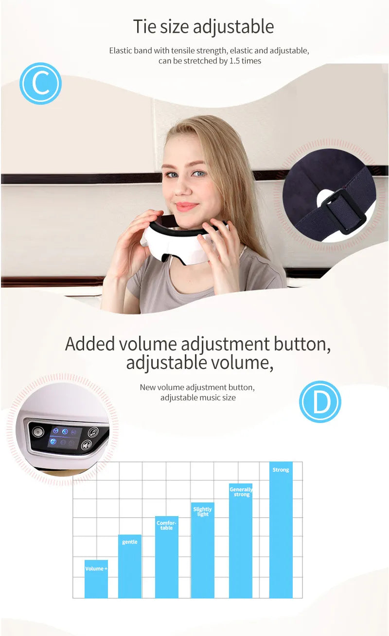 Smart Eye Massager with Heat Airbag Vibration Eye Care