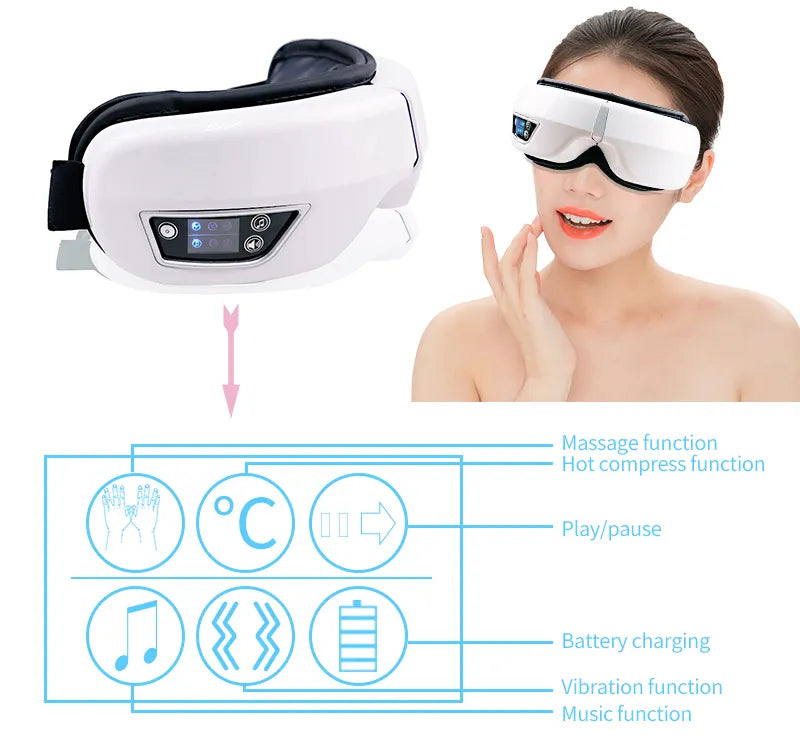 Smart Eye Massager with Heat Airbag Vibration Eye Care
