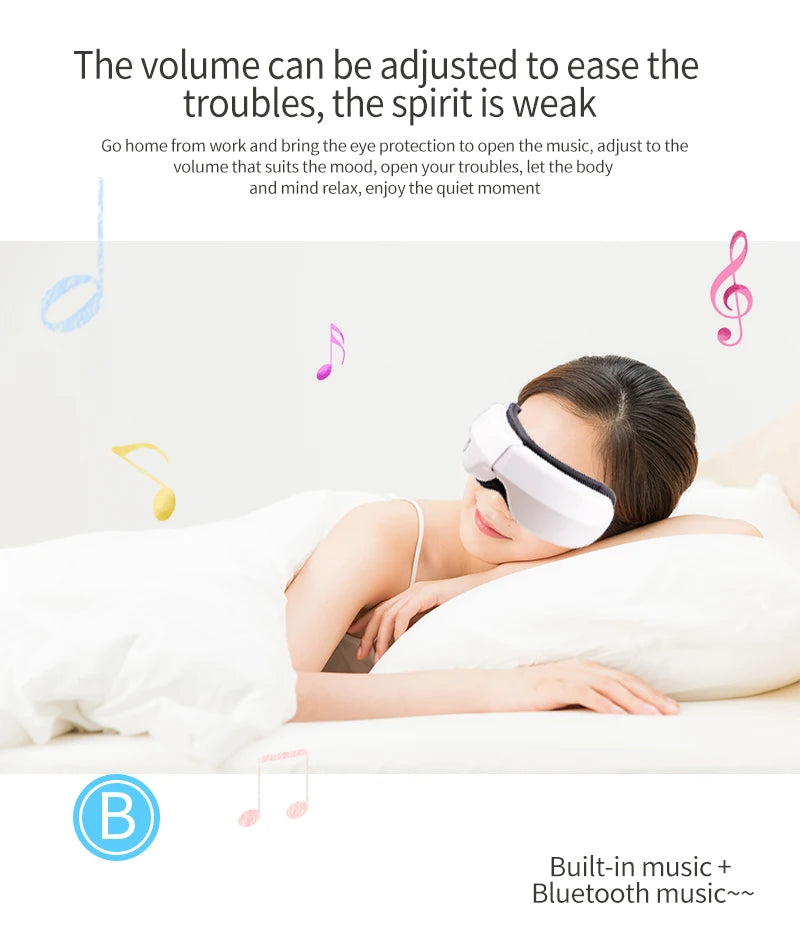 Smart Eye Massager with Heat Airbag Vibration Eye Care