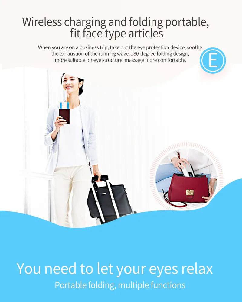 Smart Eye Massager with Heat Airbag Vibration Eye Care