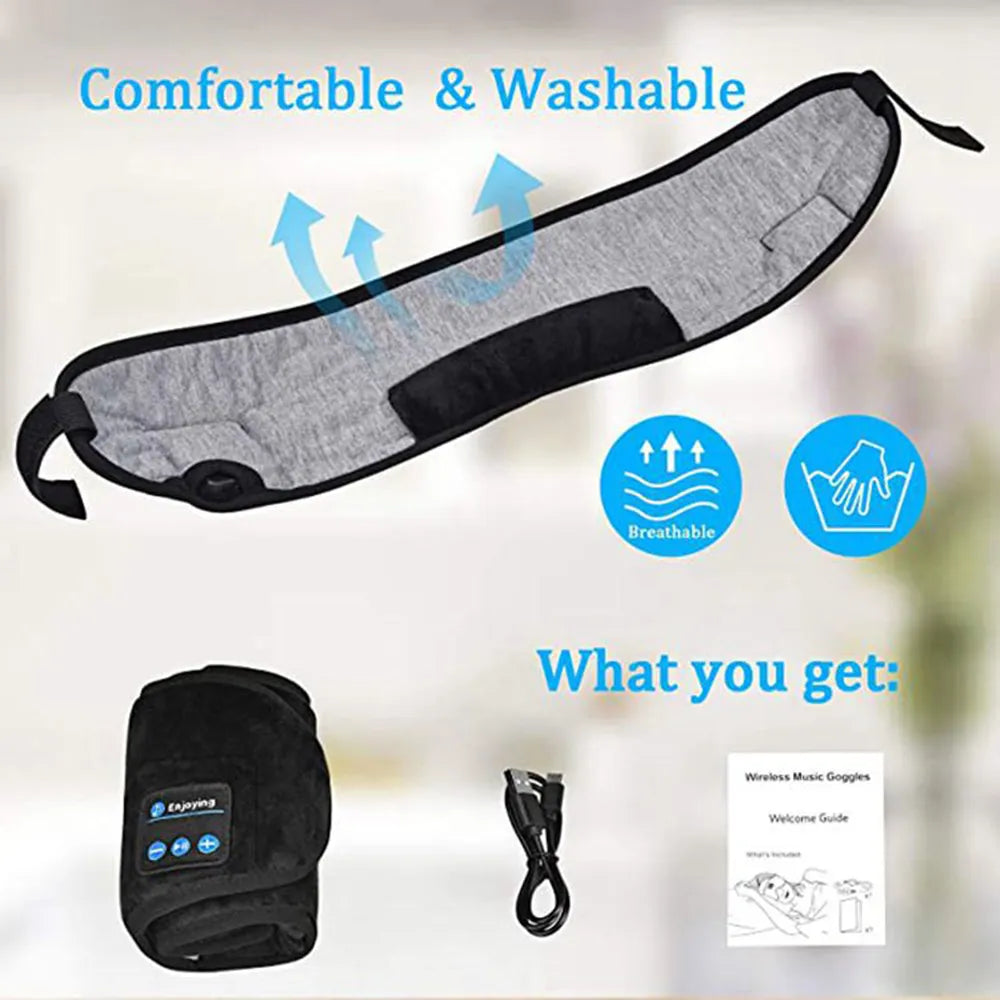 Sleep Eye Mask Music Wireless Bluetooth Headphones washable