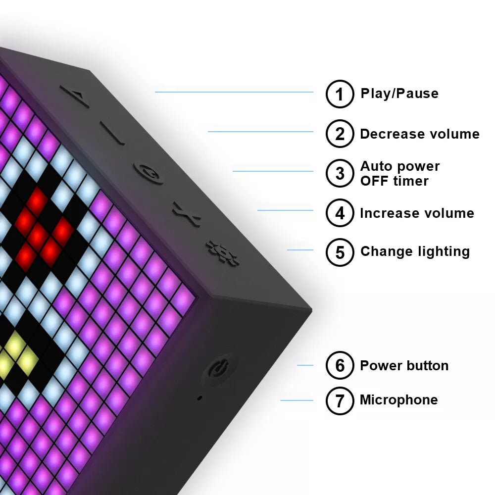 Divoom Timebox-Evo Pixel Art Smart Bluetooth Speaker