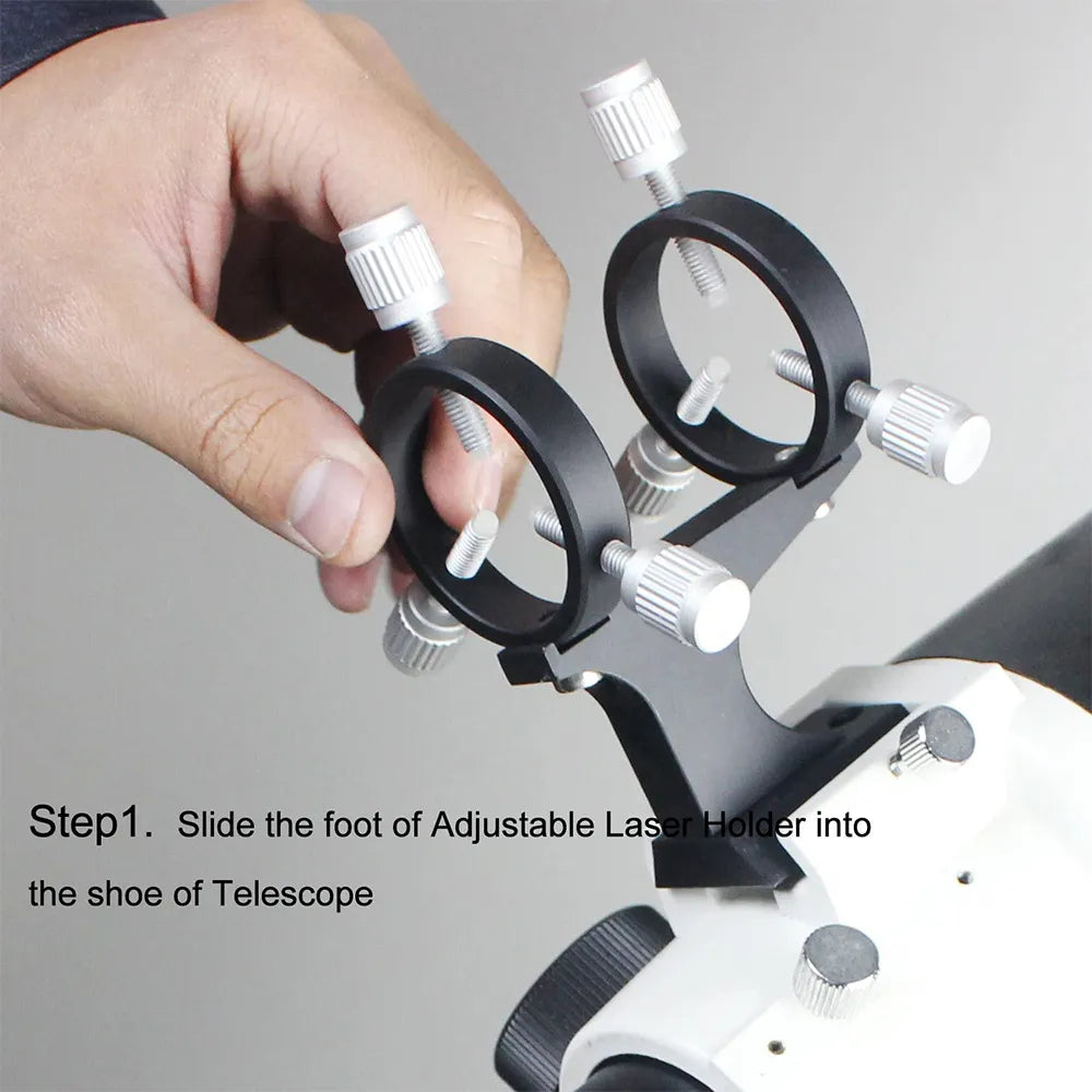 6-Point Laser Pointer Finderscope Bracket Slide-Base Clamping Mounting Adapter