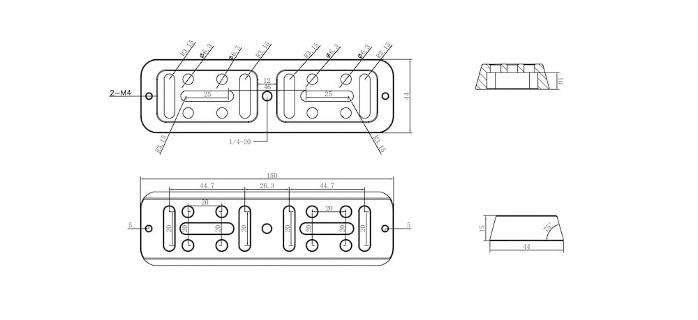 Askar Vixen Style Universal Dovetail Plate VDP150, VDP200, VDP300