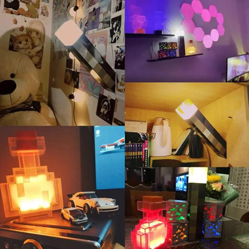 Real Life Minecraft Torch Light in Hand