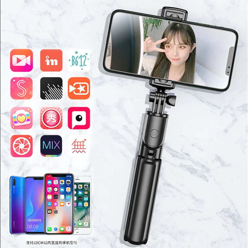 Bluetooth Selfie Stick Tripod with Remote