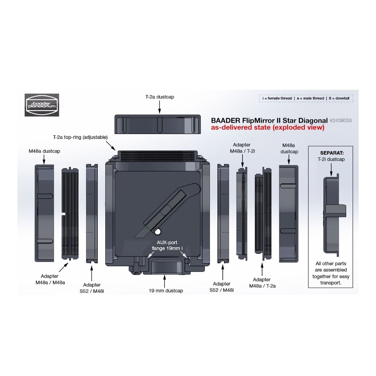 Baader Flip Mirror II Star Diagonal