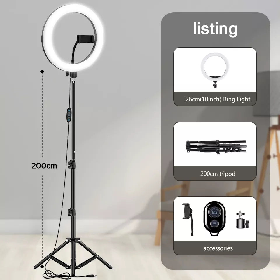 selfie ring light with phone holder