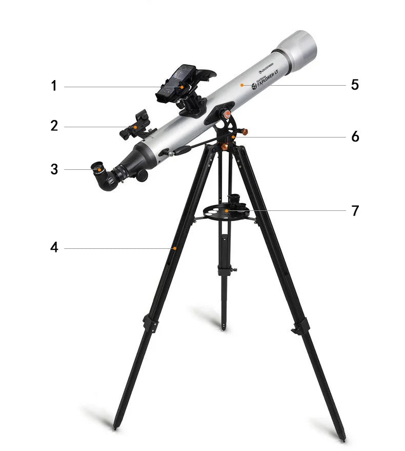 Celestron StarSense Explorer LT 80AZ Smartphone App-Enabled Refractor Telescope