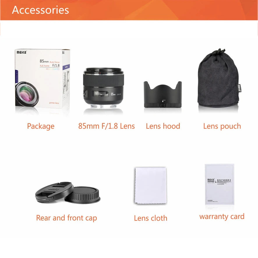 Meike 85mm F1.8 AF STM Full Frame Lens