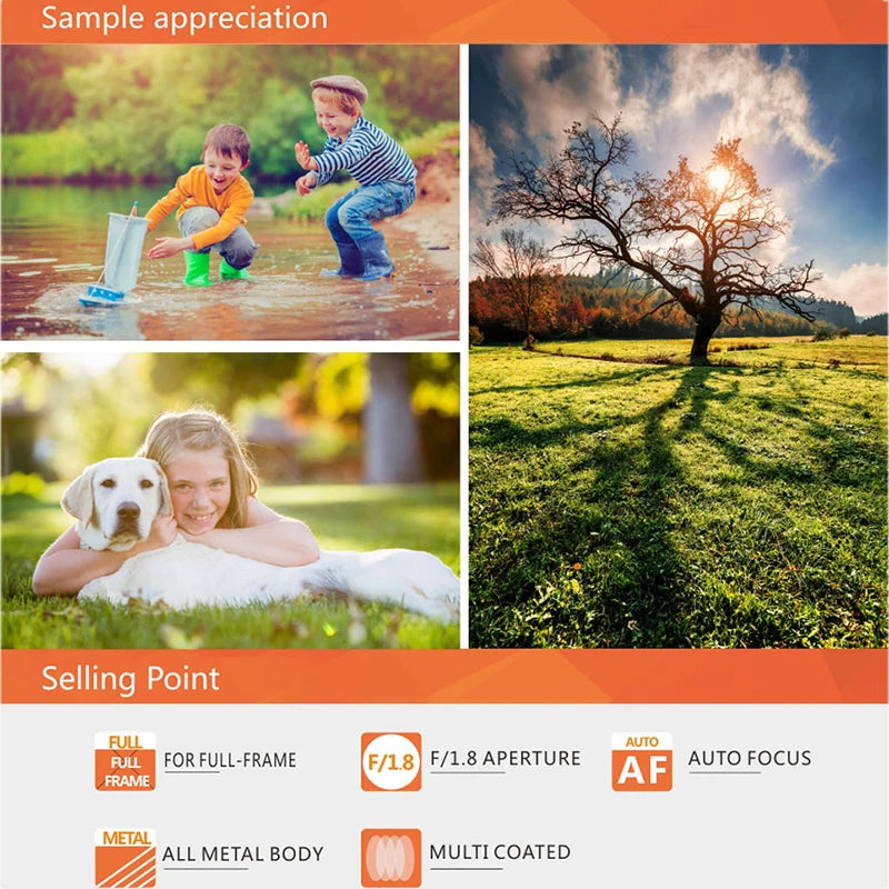 Meike 85mm F1.8 Auto Focus Full Frame Lens