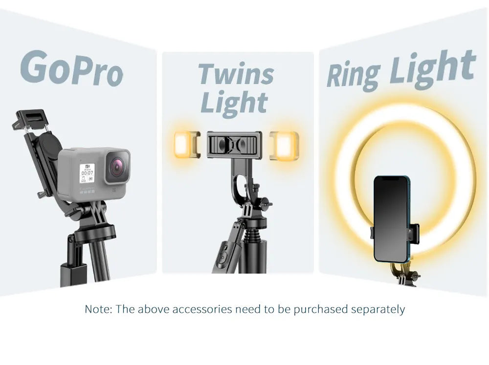 Tripod Stand for Mobile with Bluetooth Remote