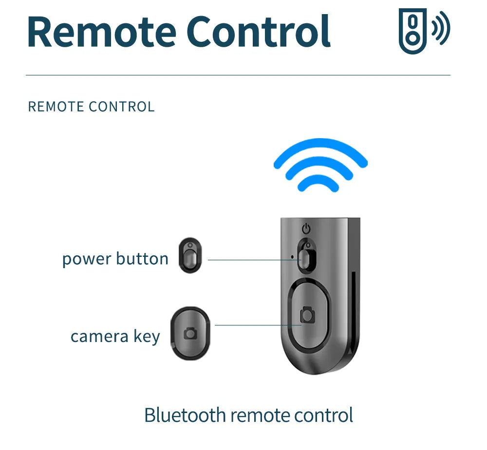 Tripod Stand for Mobile with Bluetooth Remote