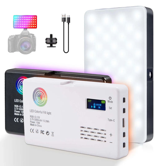 Portable RGB LED Camera Light for Photography