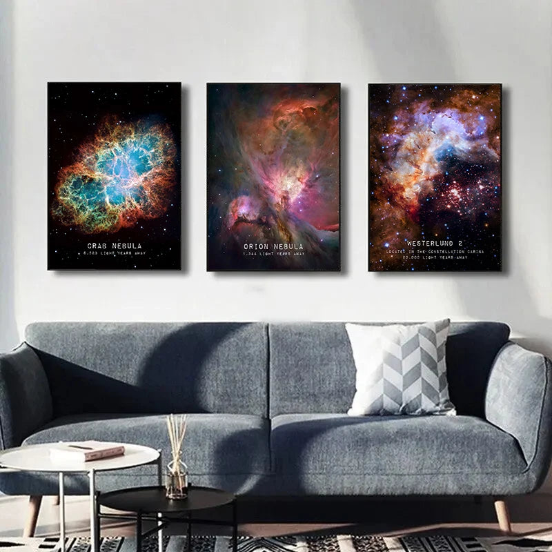 Horsehead, Orion, Eagle, Crab, Carina Nebula Poster