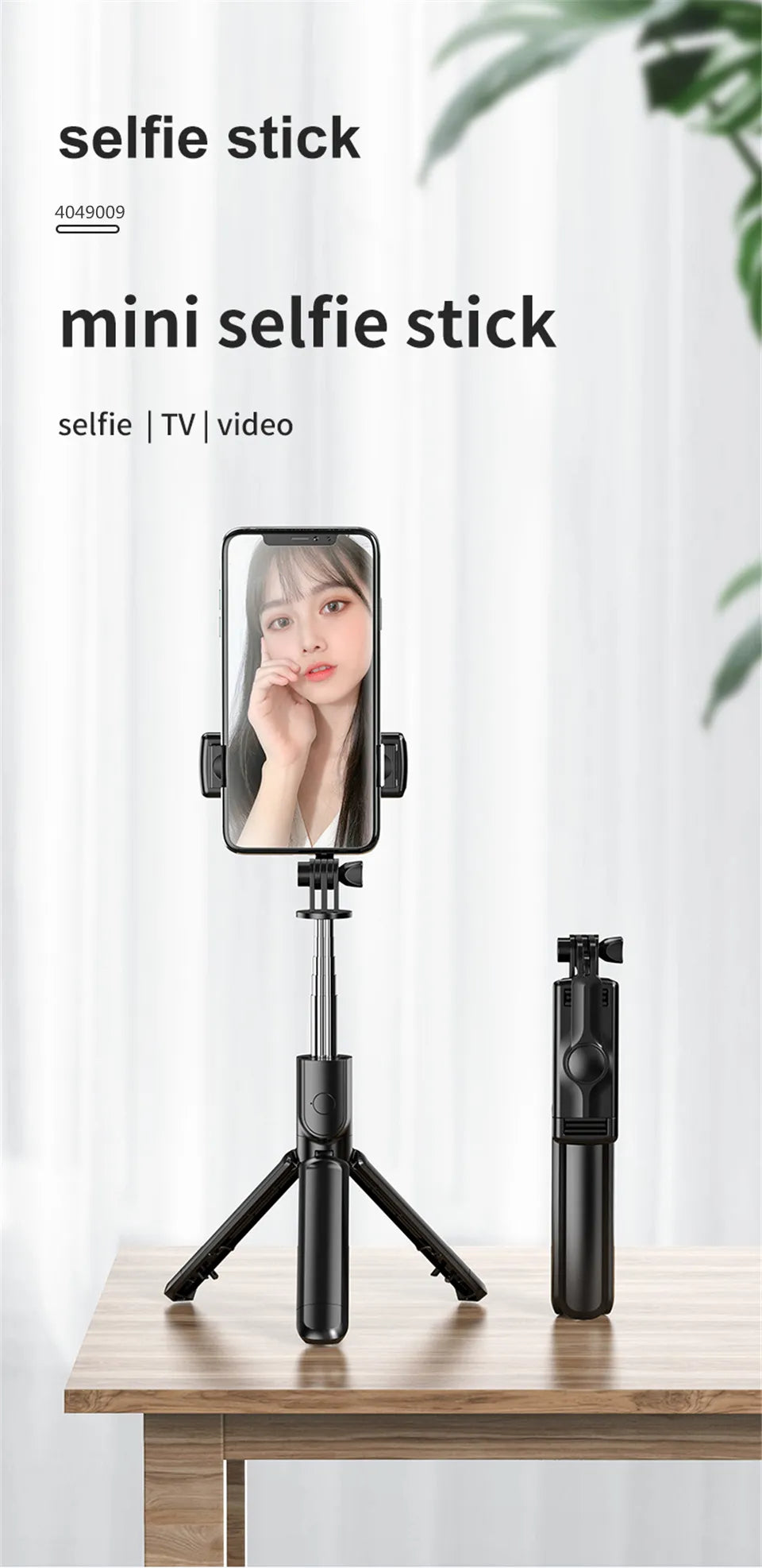 Bluetooth Selfie Stick Tripod with Remote