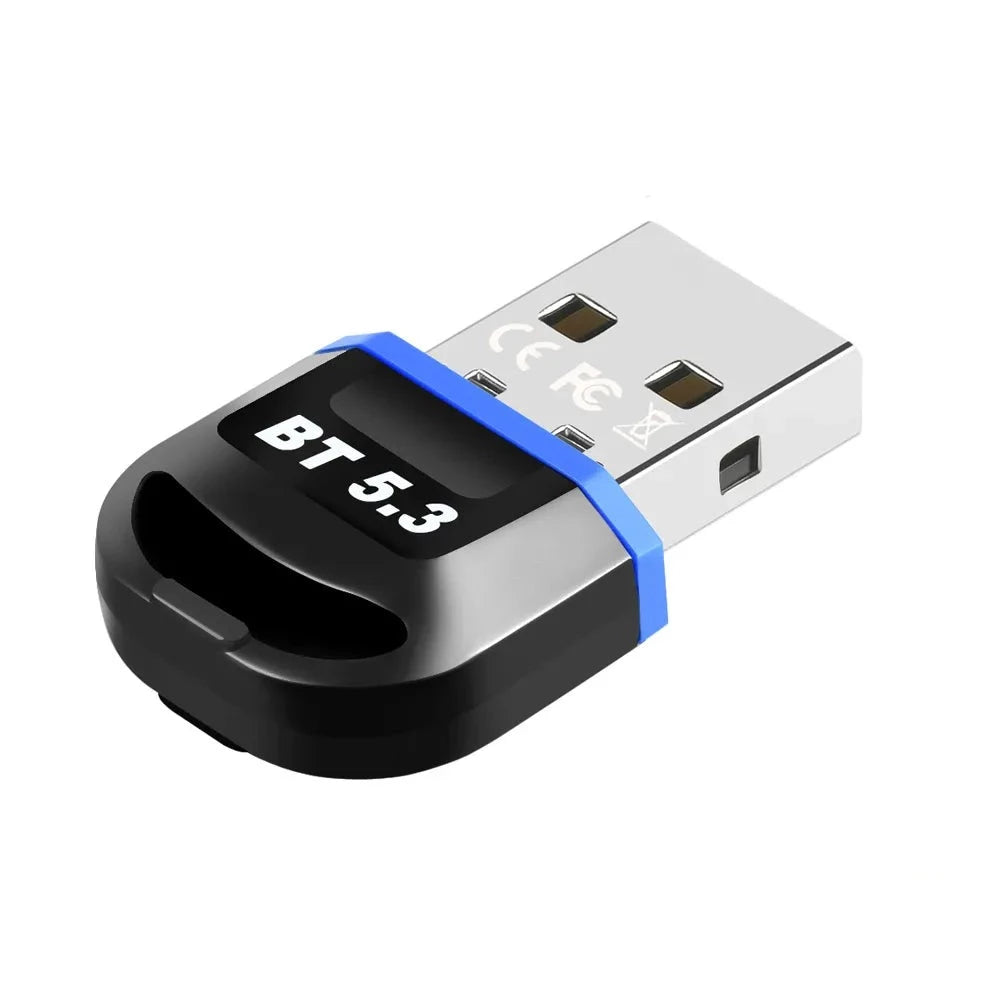 5.1 Bluetooth Adapter USB Bluetooth Receiver Win8/8.1/10/11 Driver-Free  Support Multiple Devices Simultaneous Connection