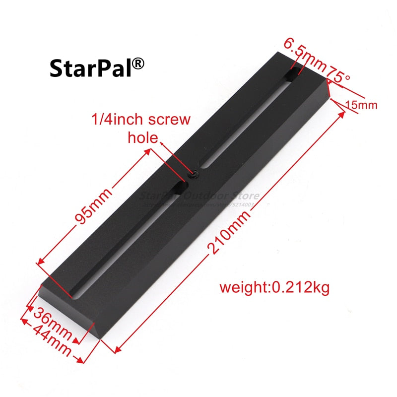 Universal 210mm Dovetail Mounting Plate
