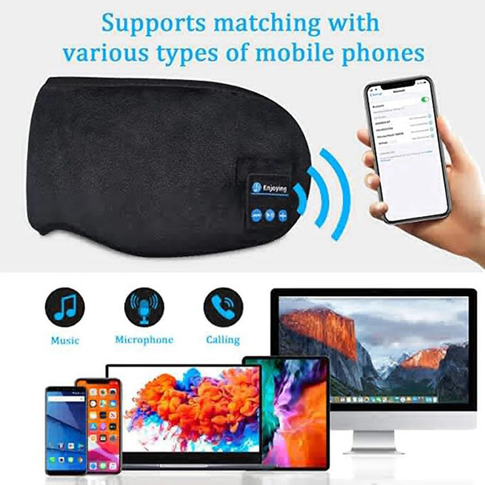 Sleep Eye Mask Music Bluetooth Headphones