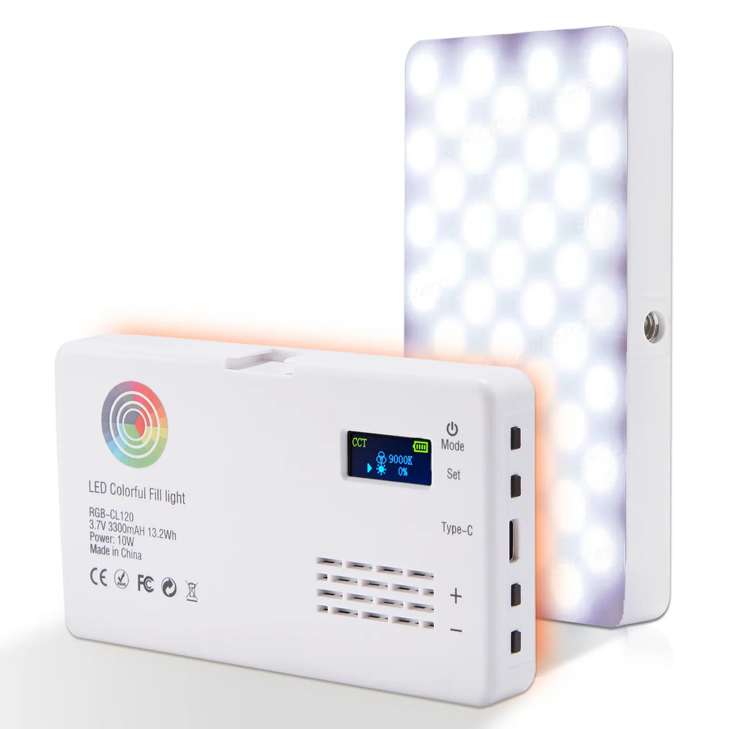 portable rgb led camera light photography