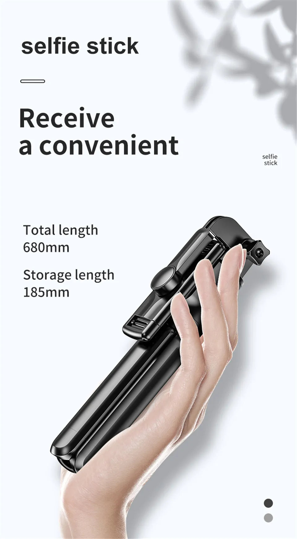 Bluetooth Selfie Stick Tripod with Remote