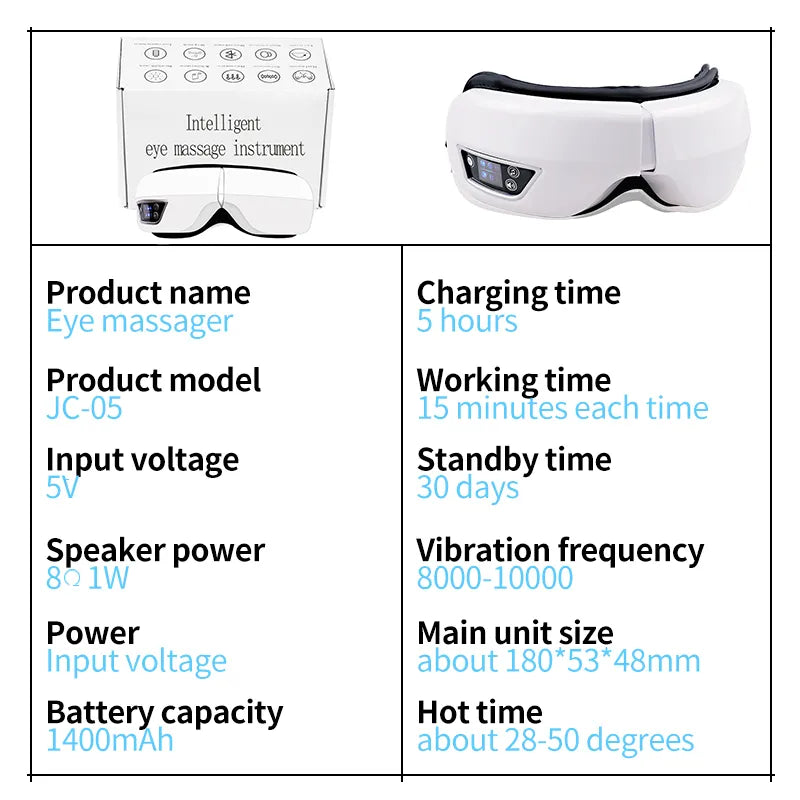 Smart Eye Massager with Heat Airbag Vibration Eye Care