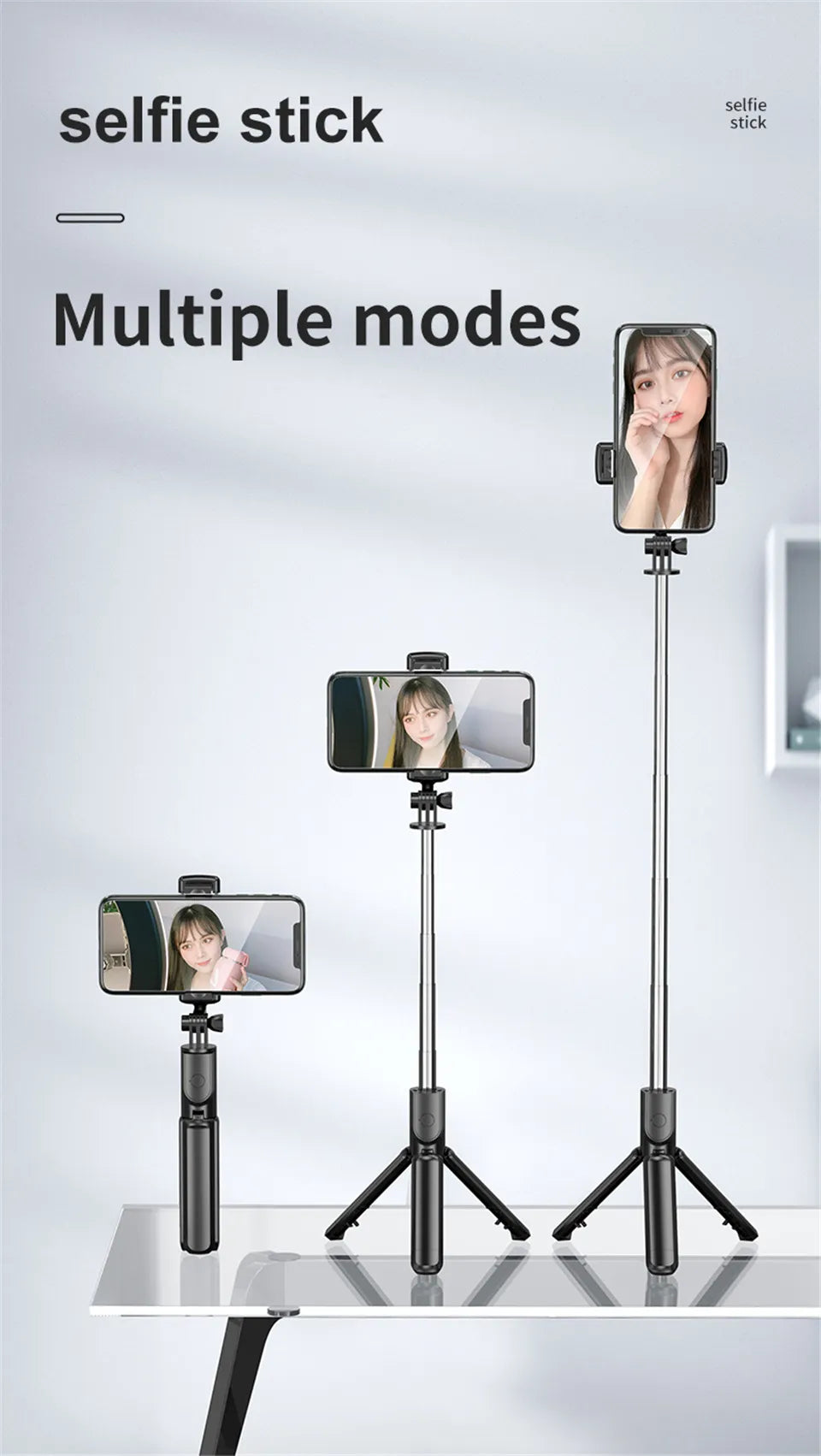 Bluetooth Selfie Stick Tripod with Remote