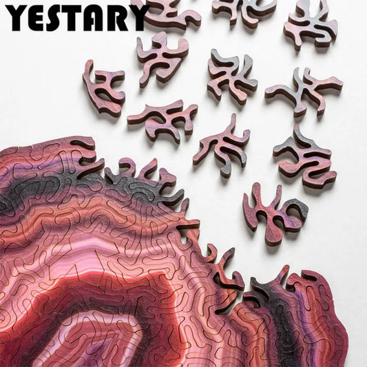 3D Wooden Agate Puzzle for Adults and Kids