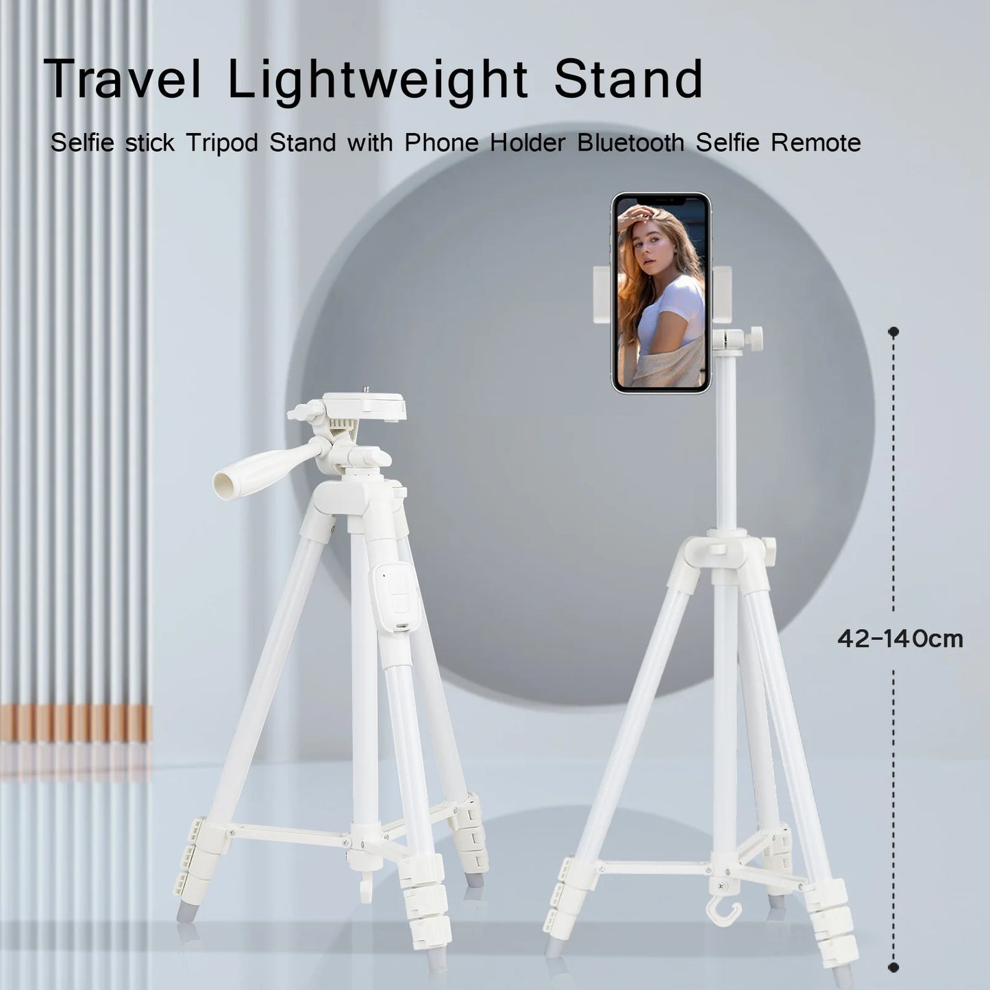 Phone Tripod Stand with Bluetooth Remote Control