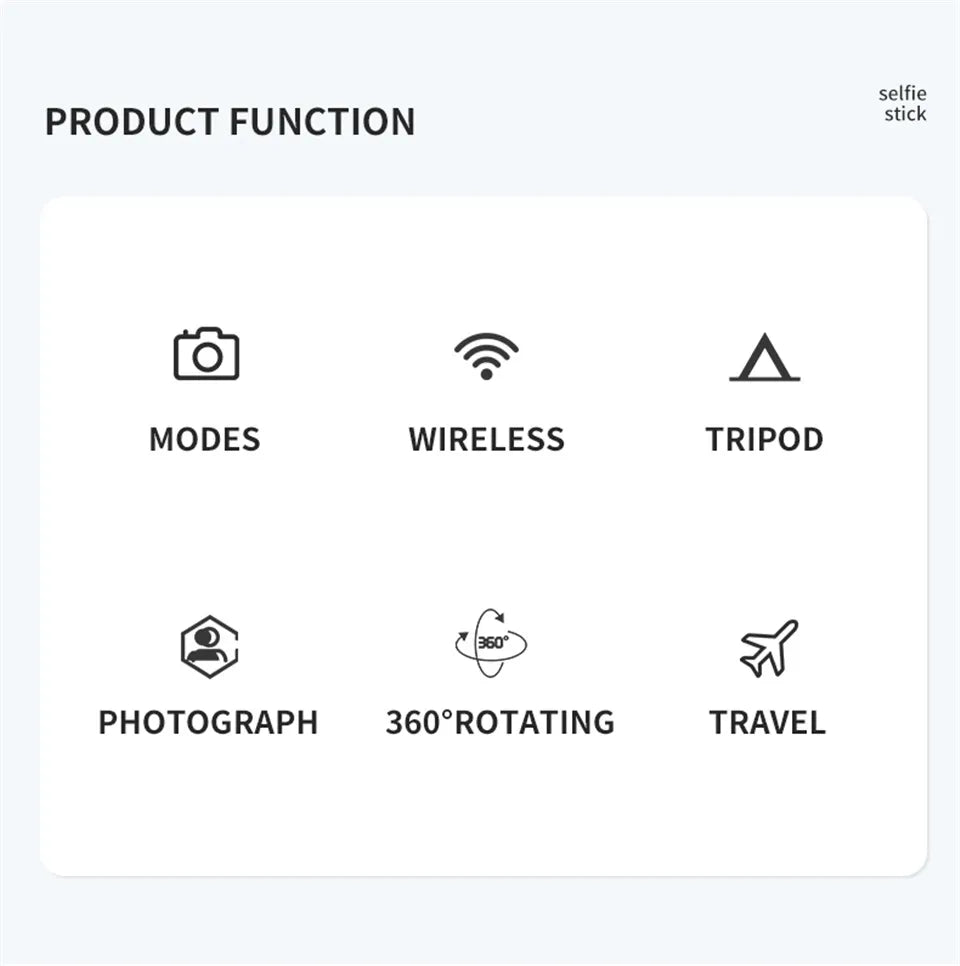 Bluetooth Selfie Stick Tripod with Remote