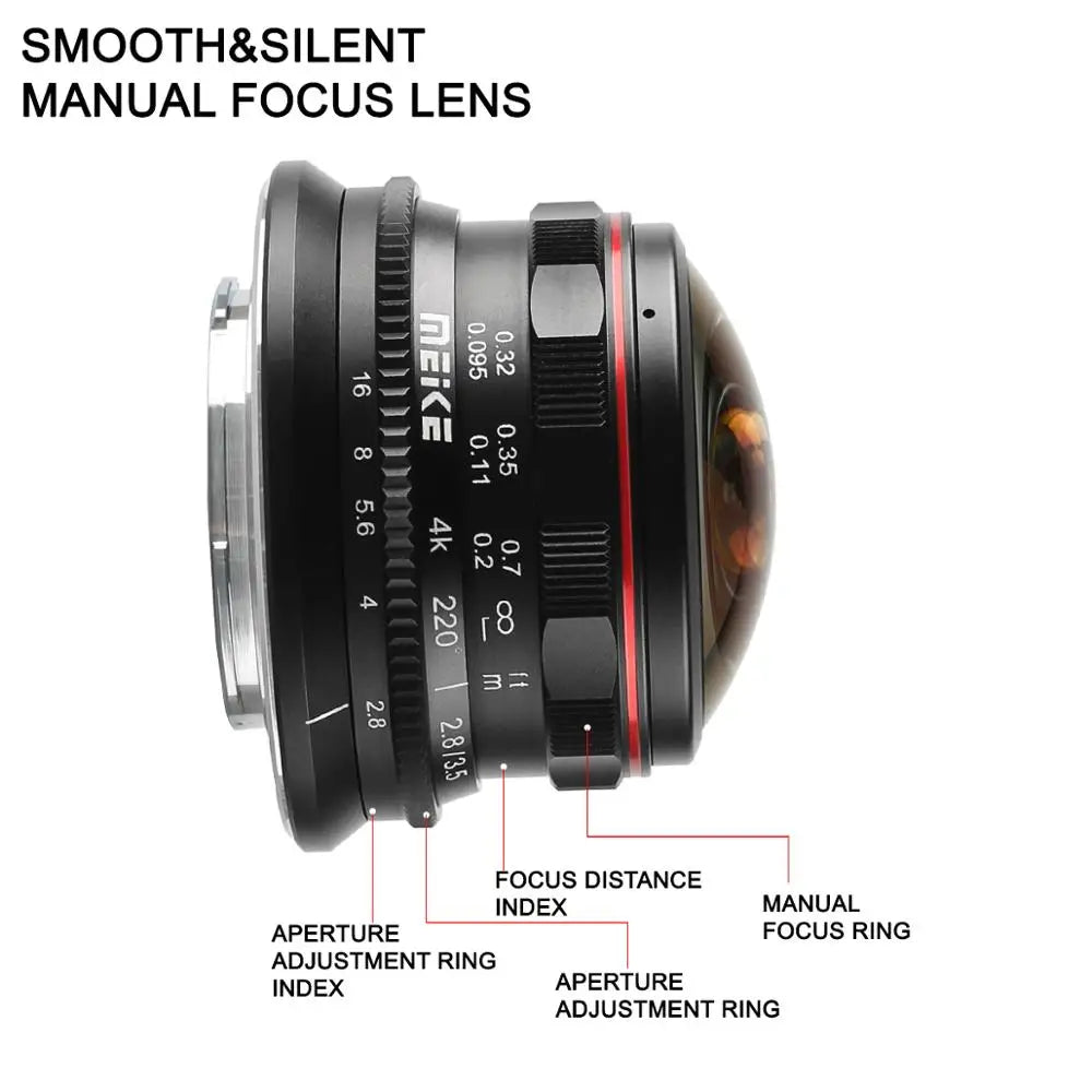 Meike 3.5mm f2.8 Fisheye lens