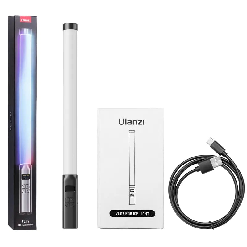 ulanzi vl119 rgb handheld light wand tube
