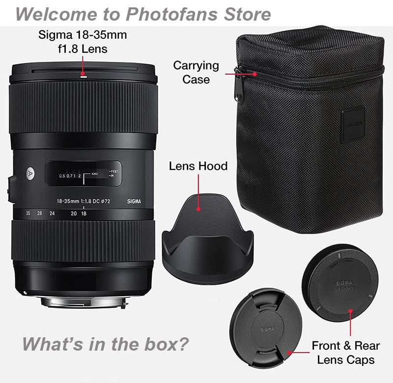 Sigma Art Lens 18-35mm F1.8 DC HSM for Canon Nikon