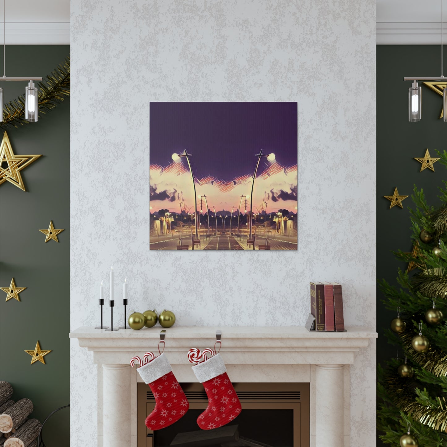 We Meet Purple Canvas