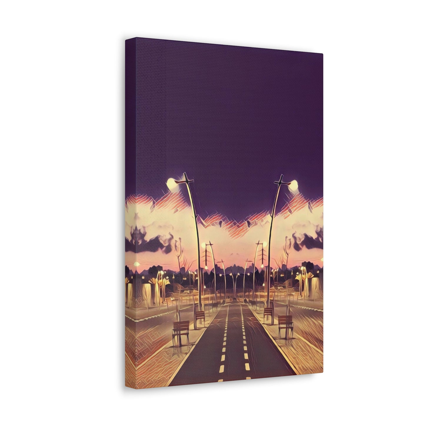 We Meet Purple Canvas
