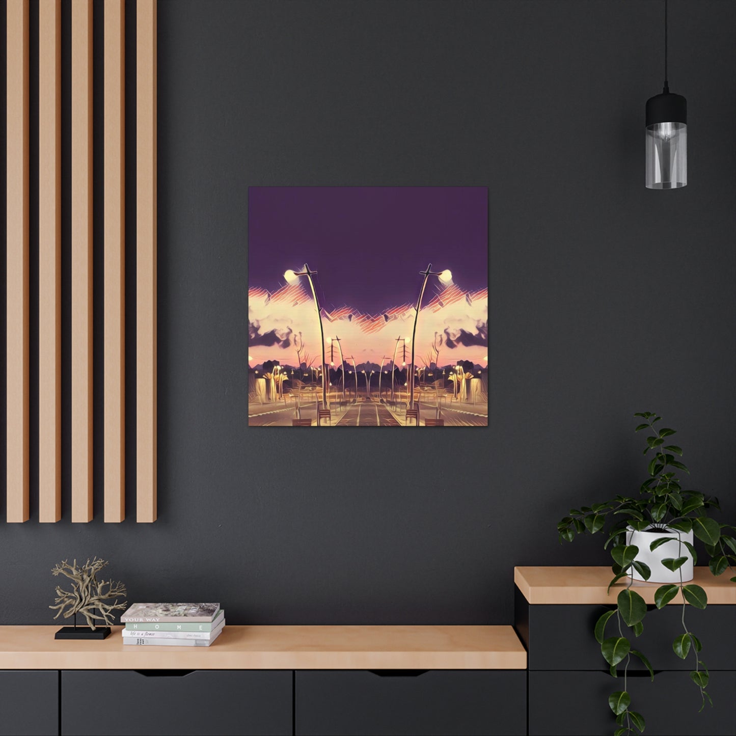 We Meet Purple Canvas