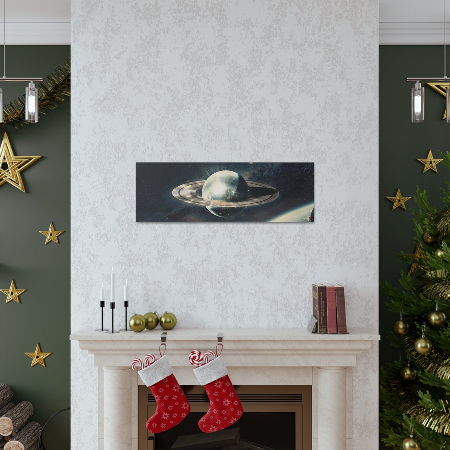 Disco Saturn Canvas