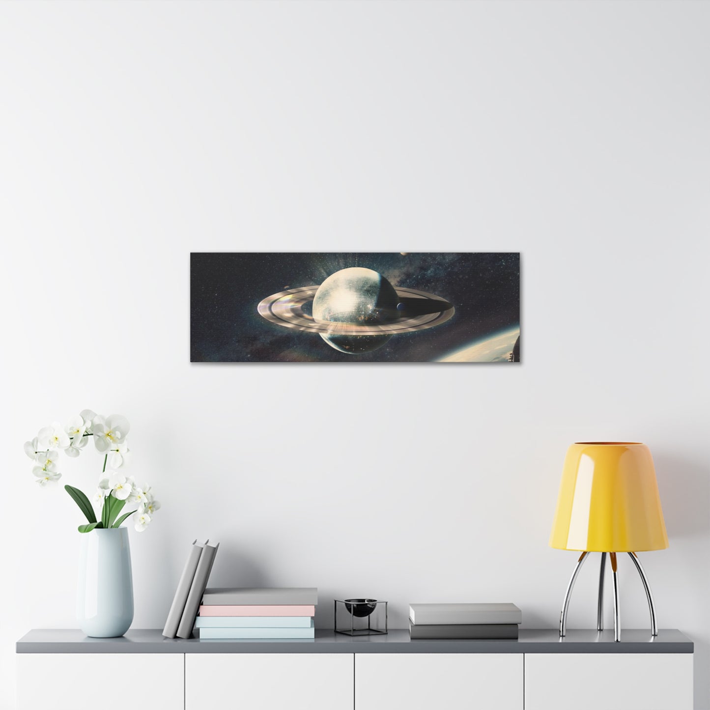 Disco Saturn Canvas