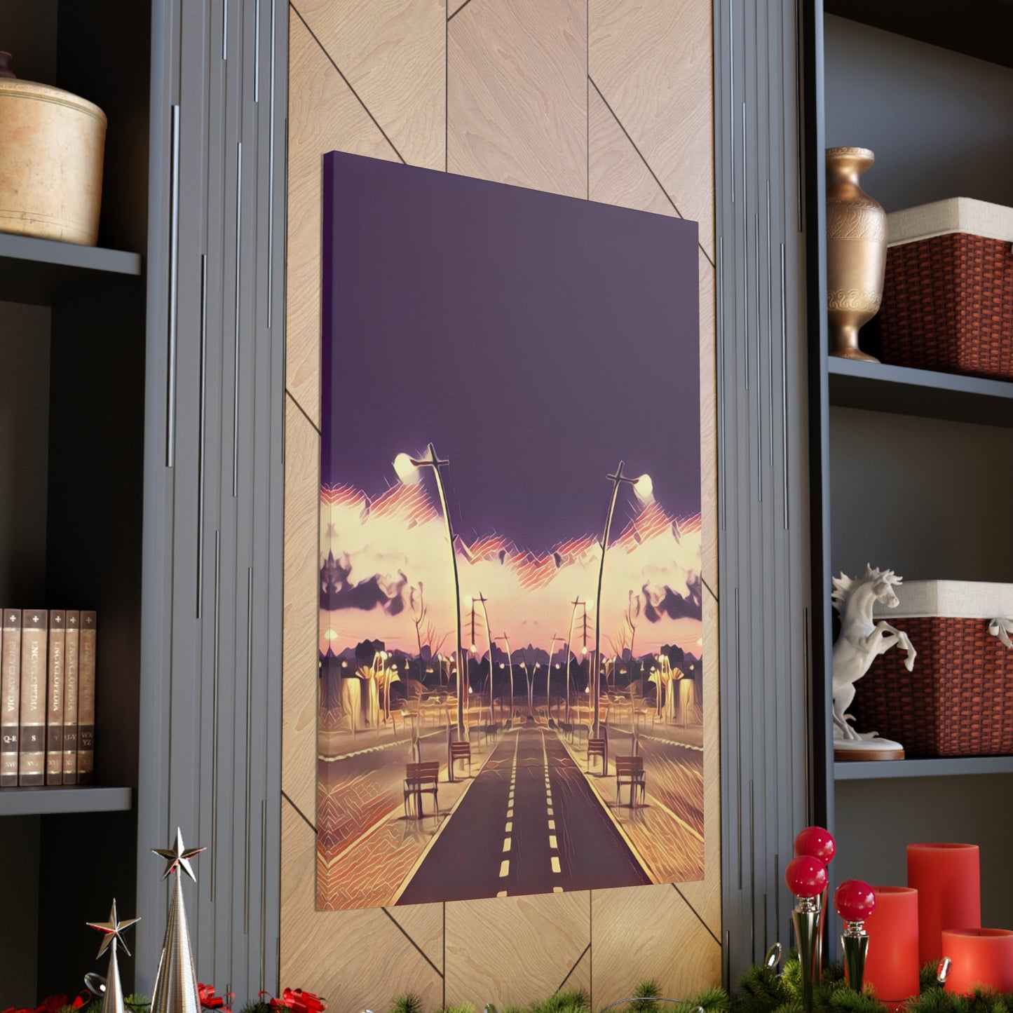 We Meet Purple Canvas