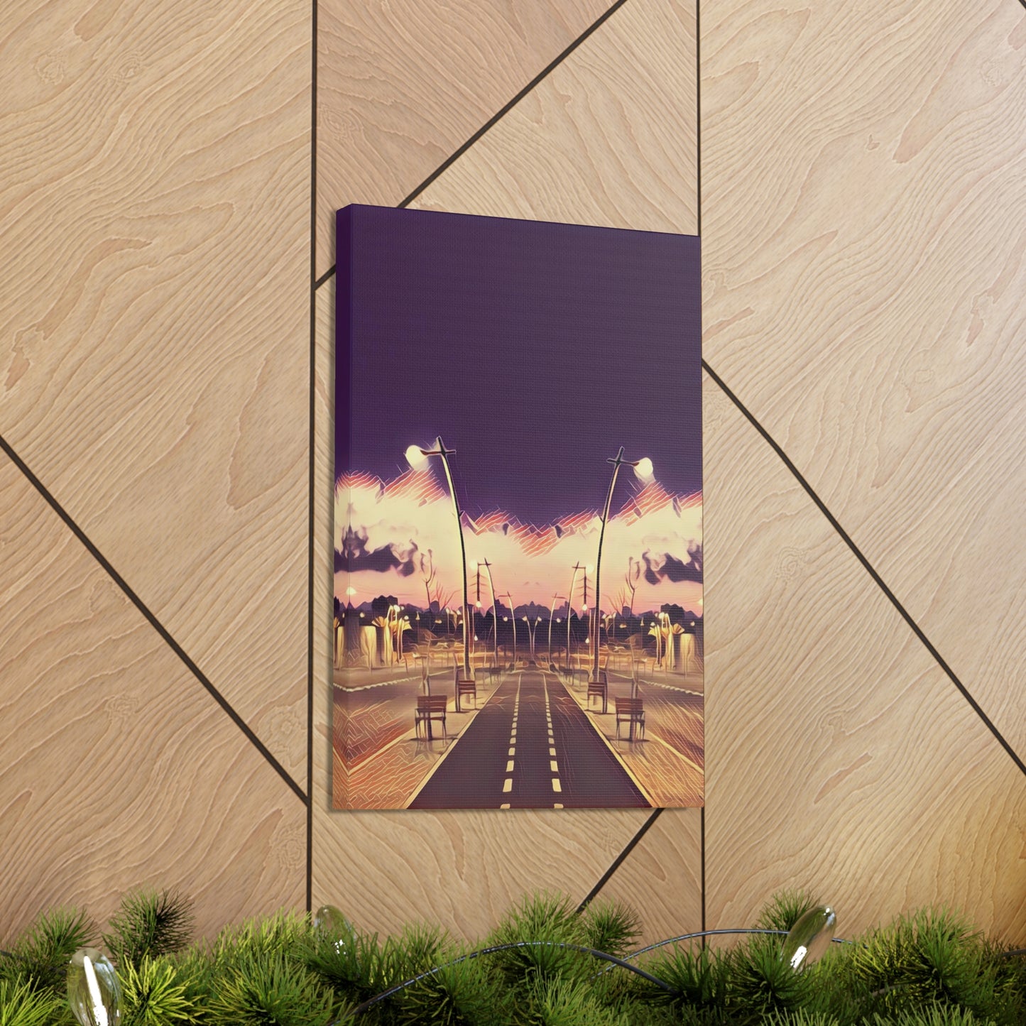 We Meet Purple Canvas