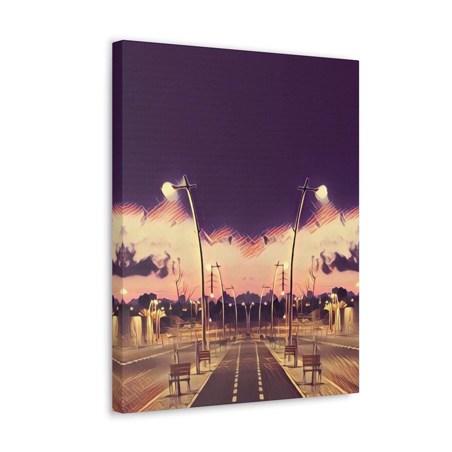 We Meet Purple Canvas