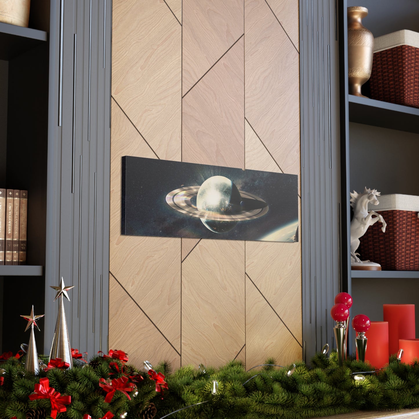 Disco Saturn Canvas