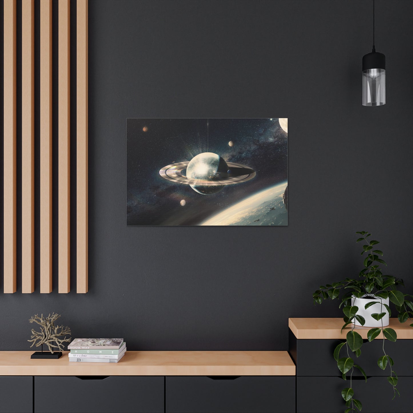 Disco Saturn Canvas
