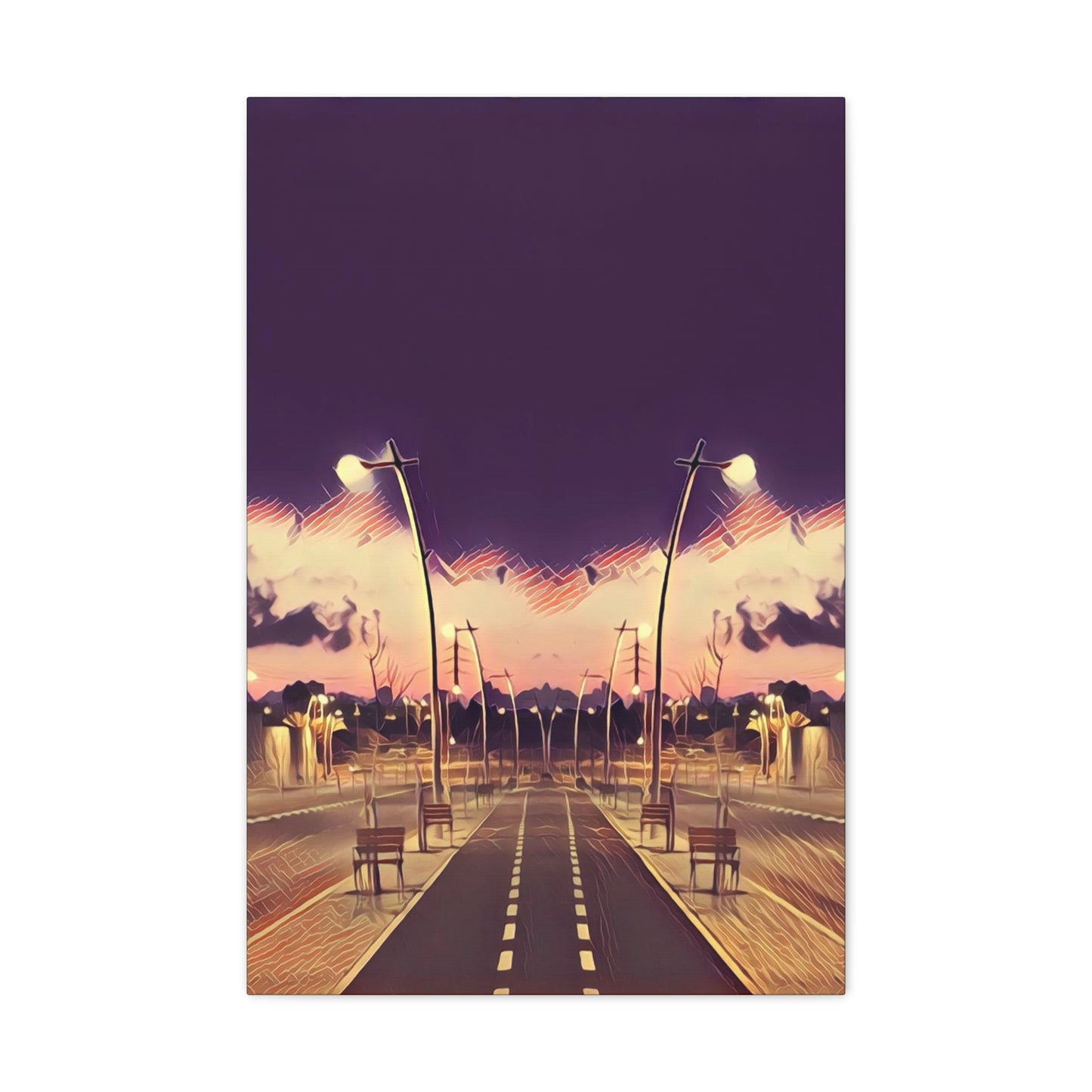 We Meet Purple Canvas