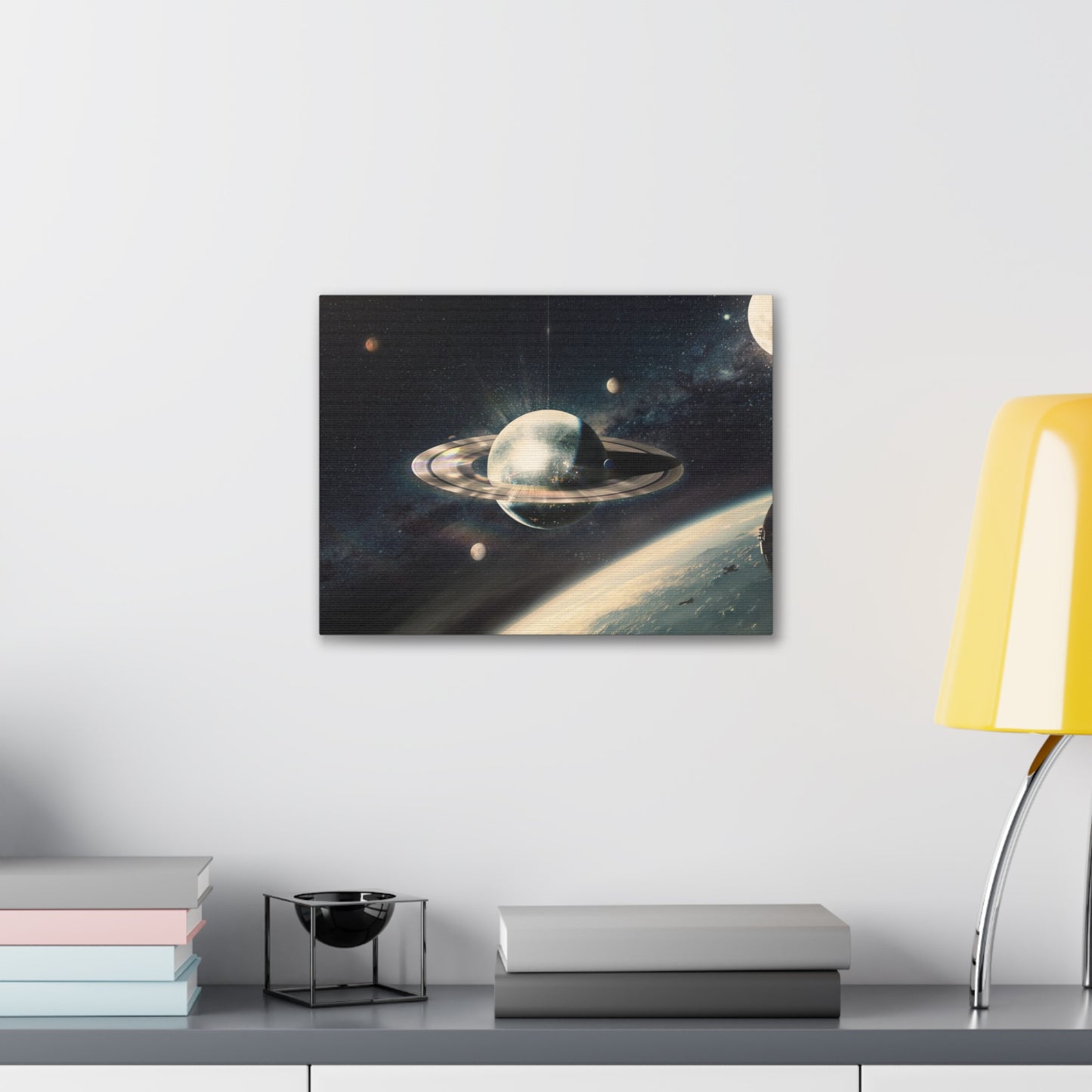 Disco Saturn Canvas