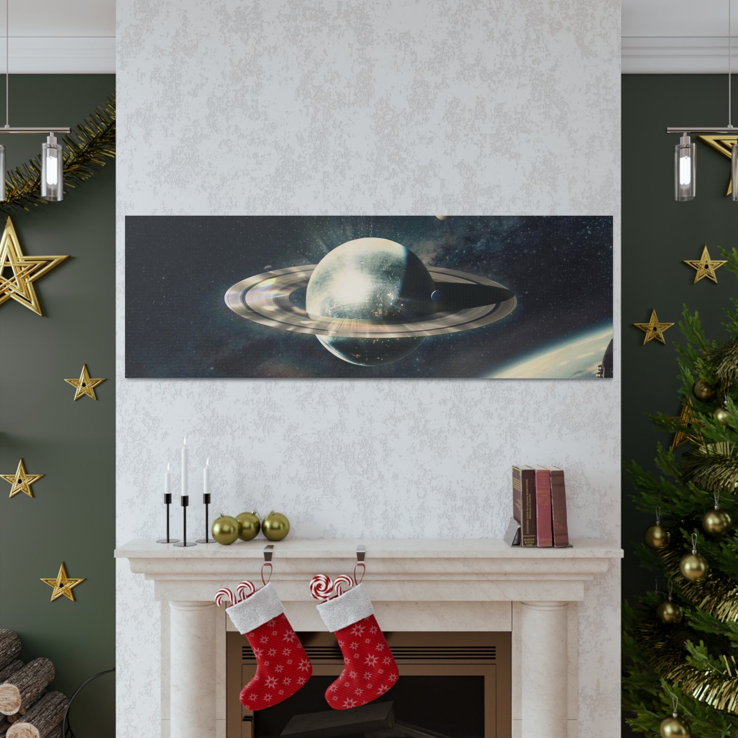 Disco Saturn Canvas